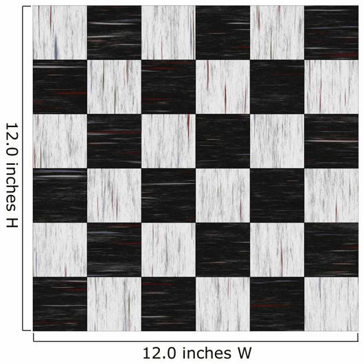 Old Diner Checkerboard Linoleum - Seamless Texture Wall Mural