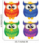 Set Four Cute Owls