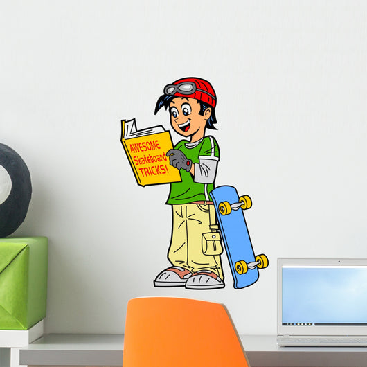 Skateboard Tricks Wall Decal
