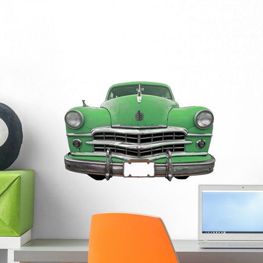 Oldtimer Classic Green Retro Car Wall Mural