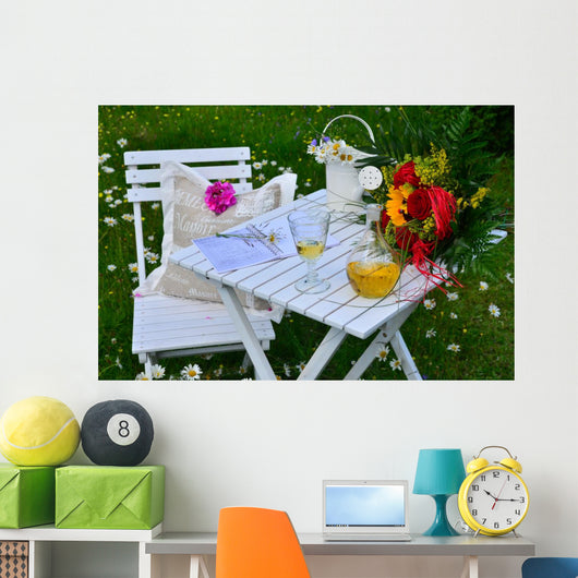 Sommer Garten Romantisch Blumen