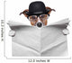 British dog reading Wall Decal