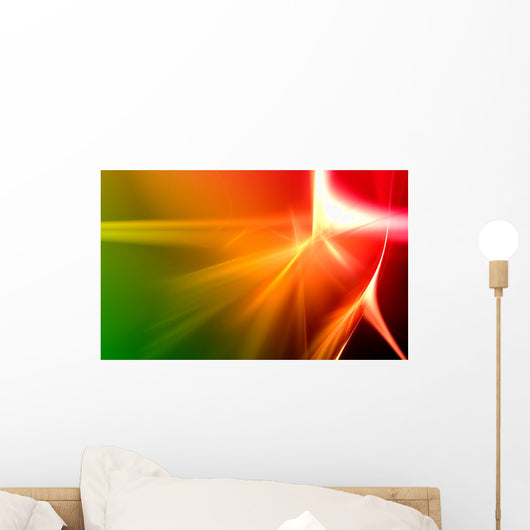 Colorful 3D rendered fractal (fantasy,abstract background) Wall Mural