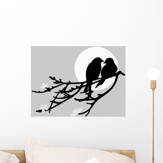 Two birds Wall Decal