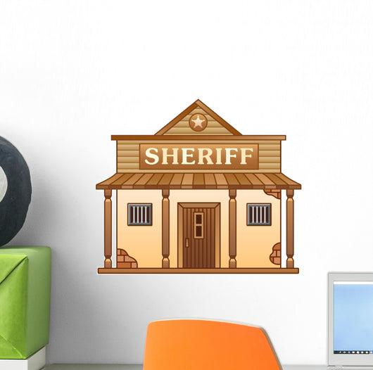 Wild West Sheriff's office Wall Decal