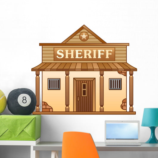 Wild West Sheriff's office Wall Decal