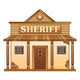 Wild West Sheriff's office Wall Decal