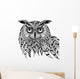 Owl Bird Head as Wall Decal
