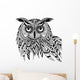 Owl bird head as halloween symbol for mascot or emblem design, s Wall Decal