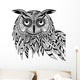 Owl bird head as halloween symbol for mascot or emblem design, s Wall Decal