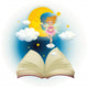 Open Book with Cute