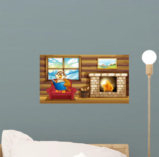 Owl Reading Book beside