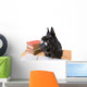 Portrait Reading Dog Wall Mural