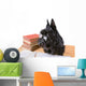 Portrait Reading Dog Wall Mural