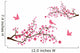 vector cherry blossom with birds Wall Decal