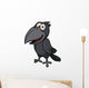 Vector Illustration Cartoon Crow Wall Decal