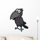 Vector illustration of Cartoon crow Wall Decal