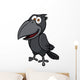 Vector illustration of Cartoon crow Wall Decal