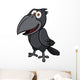 Vector illustration of Cartoon crow Wall Decal