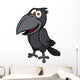 Vector illustration of Cartoon crow Wall Decal