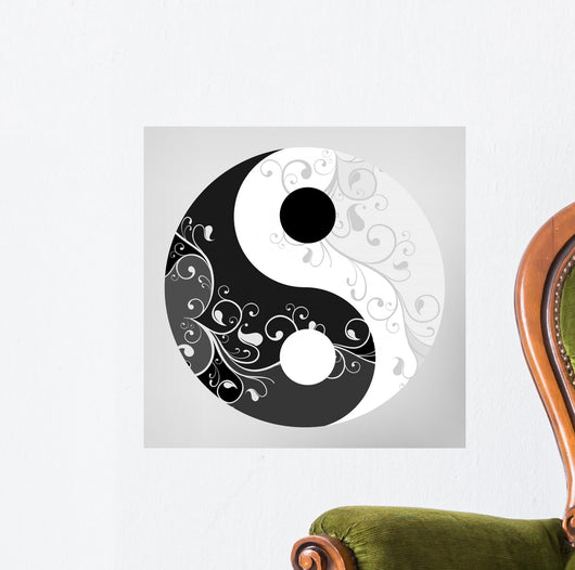 Yin Yang Symbol Wall Decal