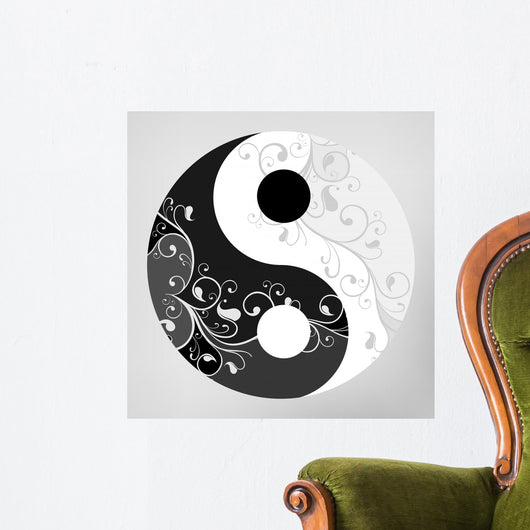 Yin Yang Symbol Wall Decal