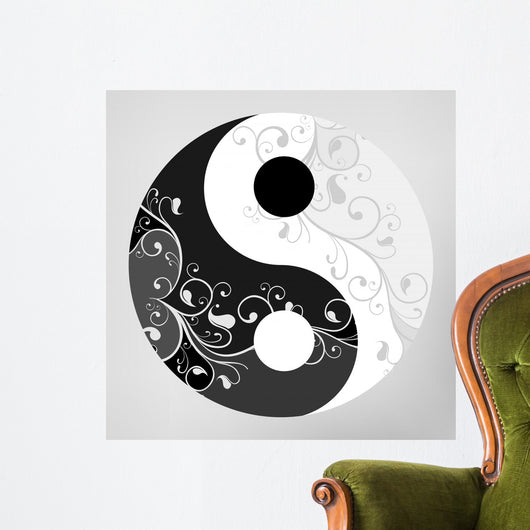 Yin Yang Symbol Wall Decal