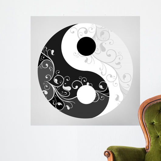 Yin Yang Symbol Wall Decal