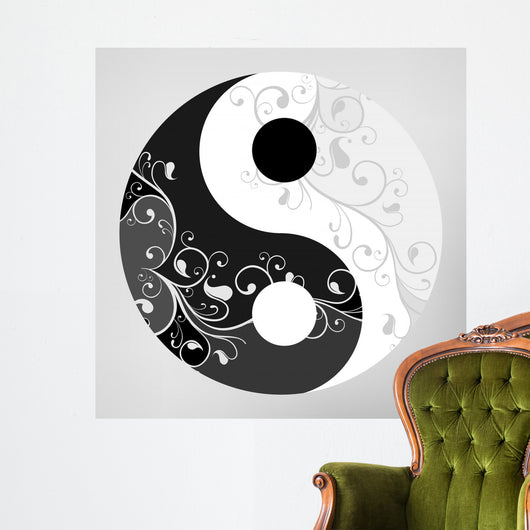 Yin Yang Symbol Wall Decal