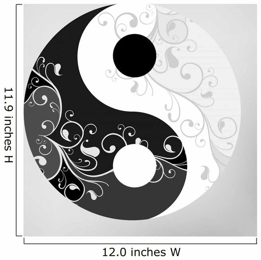 Yin Yang Symbol Wall Decal