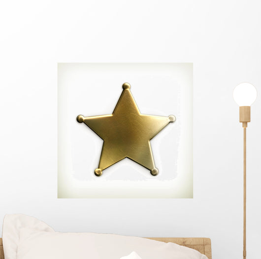 Sheriff star icon Wall Decal