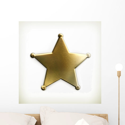 Sheriff star icon Wall Decal