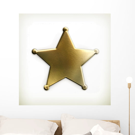 Sheriff star icon Wall Decal