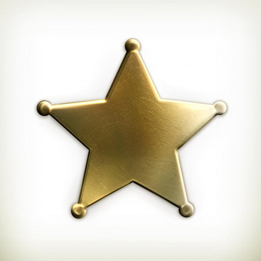 Sheriff star icon Wall Decal