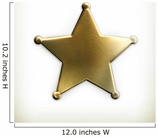 Sheriff star icon Wall Decal