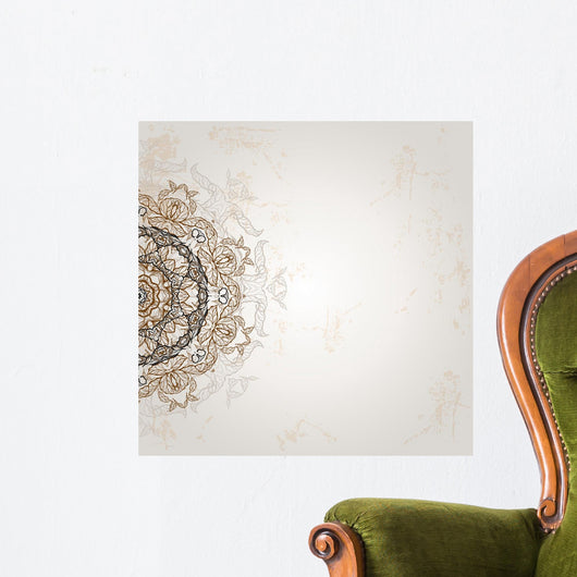 Background with ethnic ornament Wall Mural