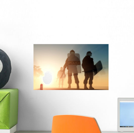 Police Wall Mural
