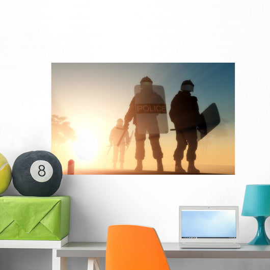 Police Wall Mural