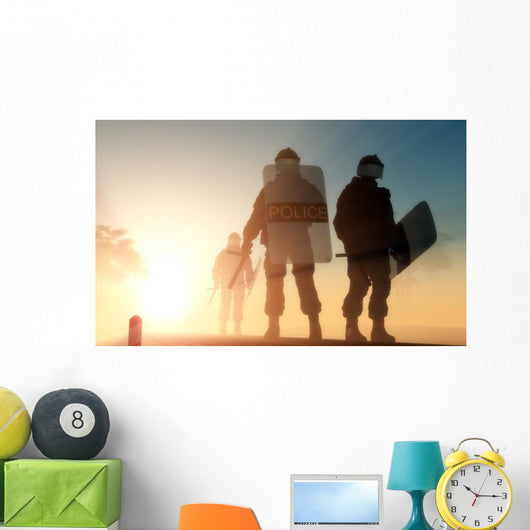 Police Wall Mural
