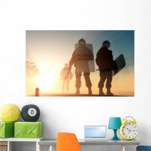 Police Wall Mural