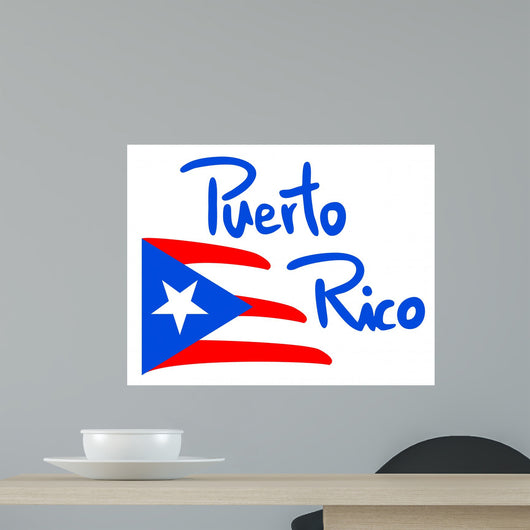 Flag Puerto Rico Wall Decal