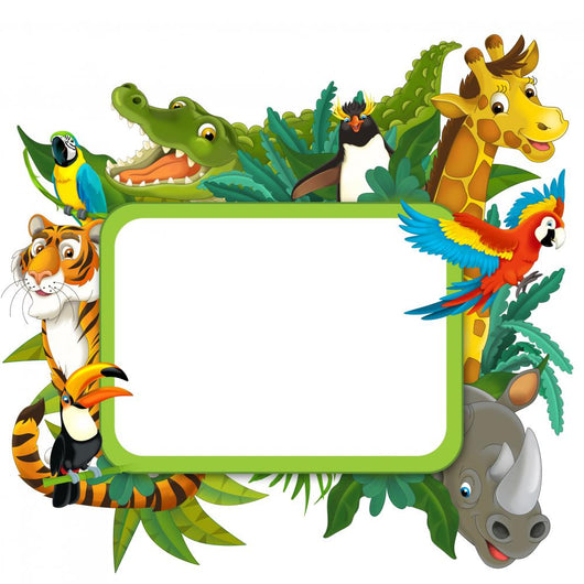 Banner Frame Border Jungle