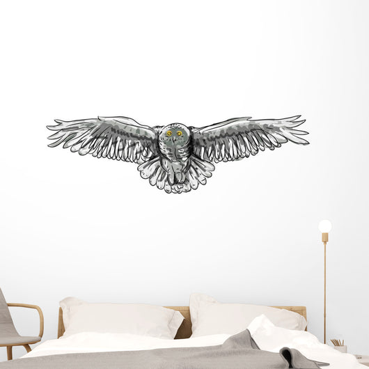 Owl Painted Wall Decal