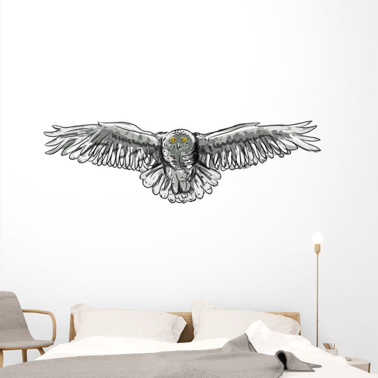 Owl Painted Wall Decal