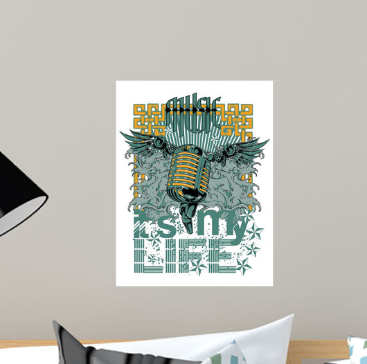 Music Its My Life Wall Decal