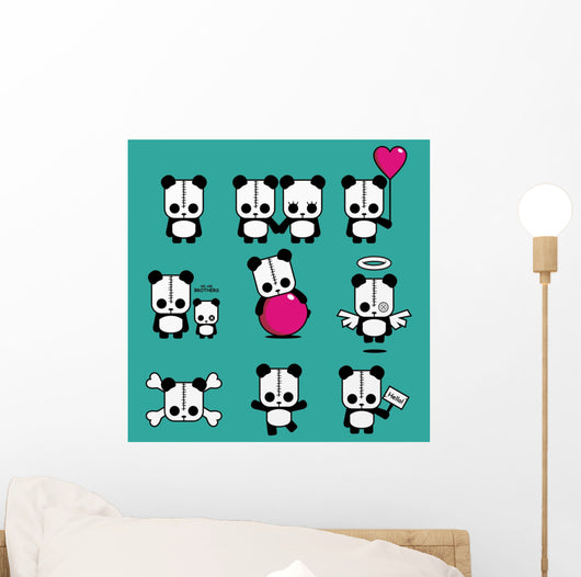 Lezzi Cute Panda Wall Decal
