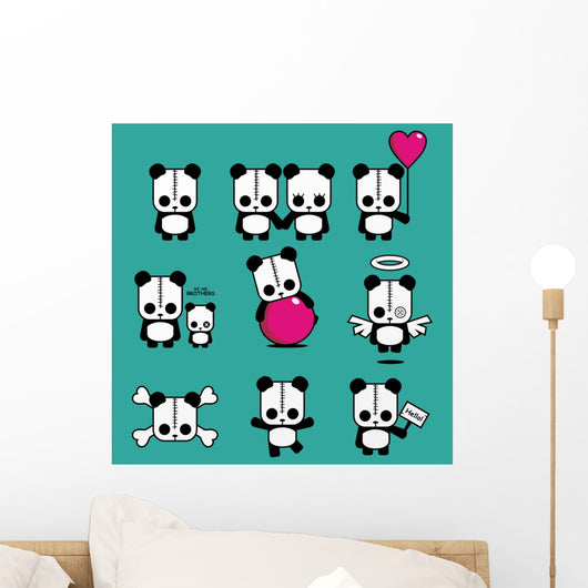 Lezzi - The Cute Panda Wall Decal