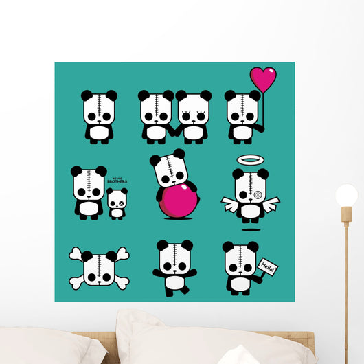 Lezzi - The Cute Panda Wall Decal