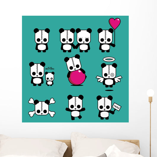 Lezzi - The Cute Panda Wall Decal