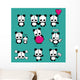 Lezzi - The Cute Panda Wall Decal